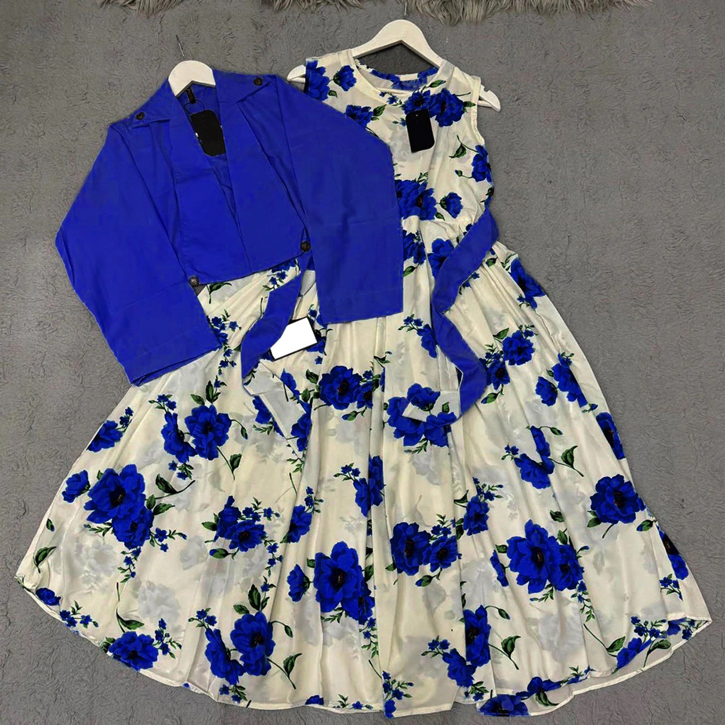 Digital Printed Maxi with Cotton Koti (2-Piece Set)