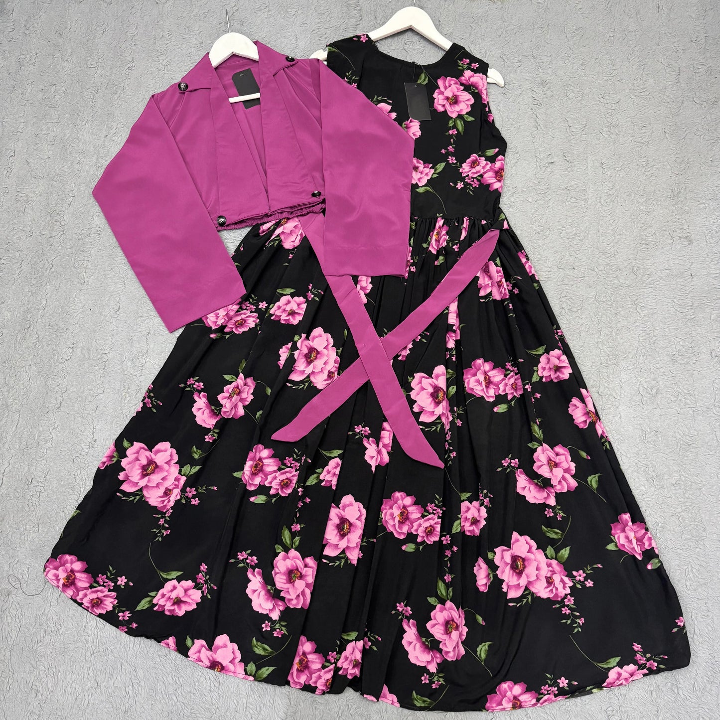 Digital Printed Maxi with Cotton Koti (2-Piece Set)