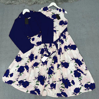 Digital Printed Maxi with Cotton Koti (2-Piece Set)