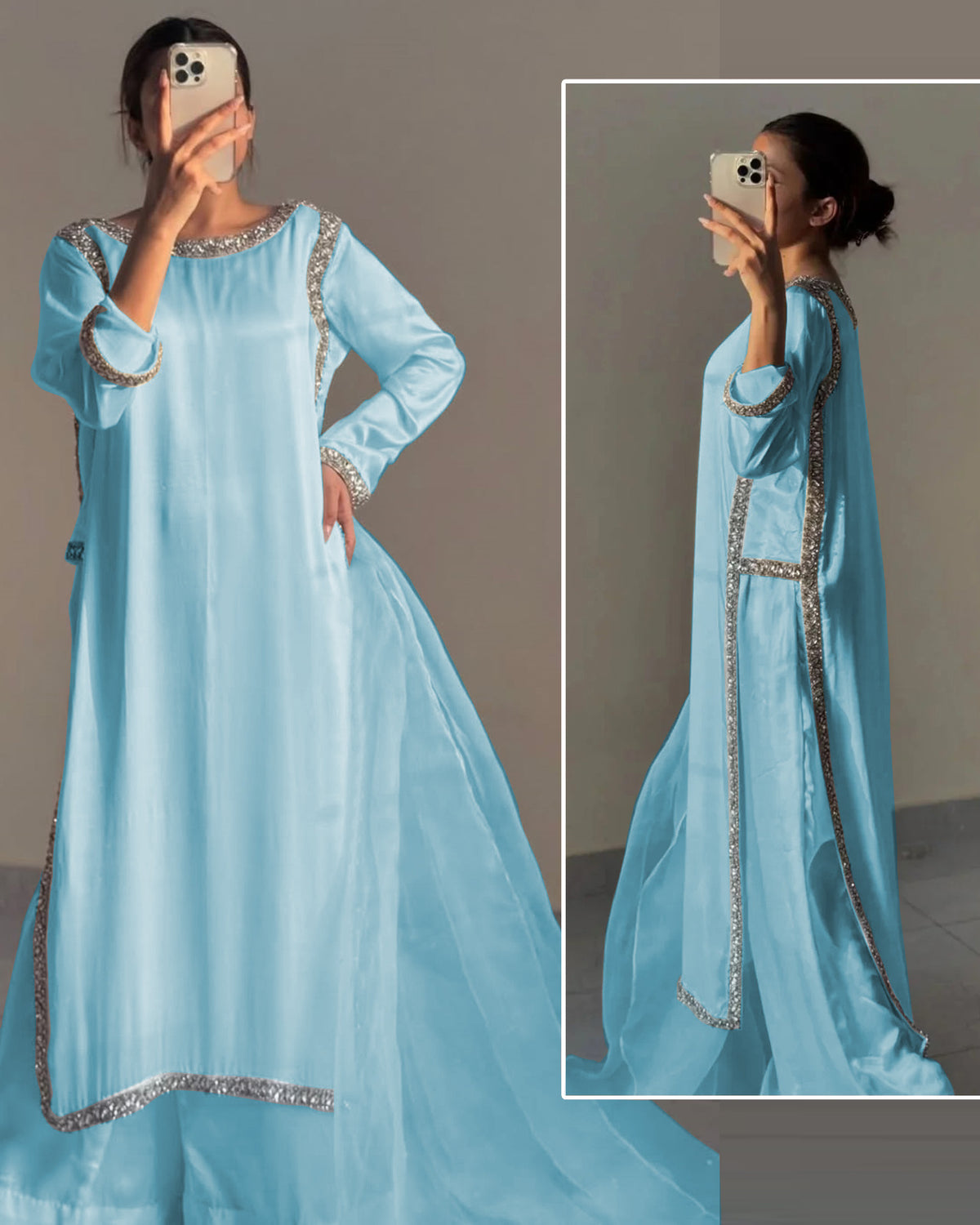 Long zari design 3 piece