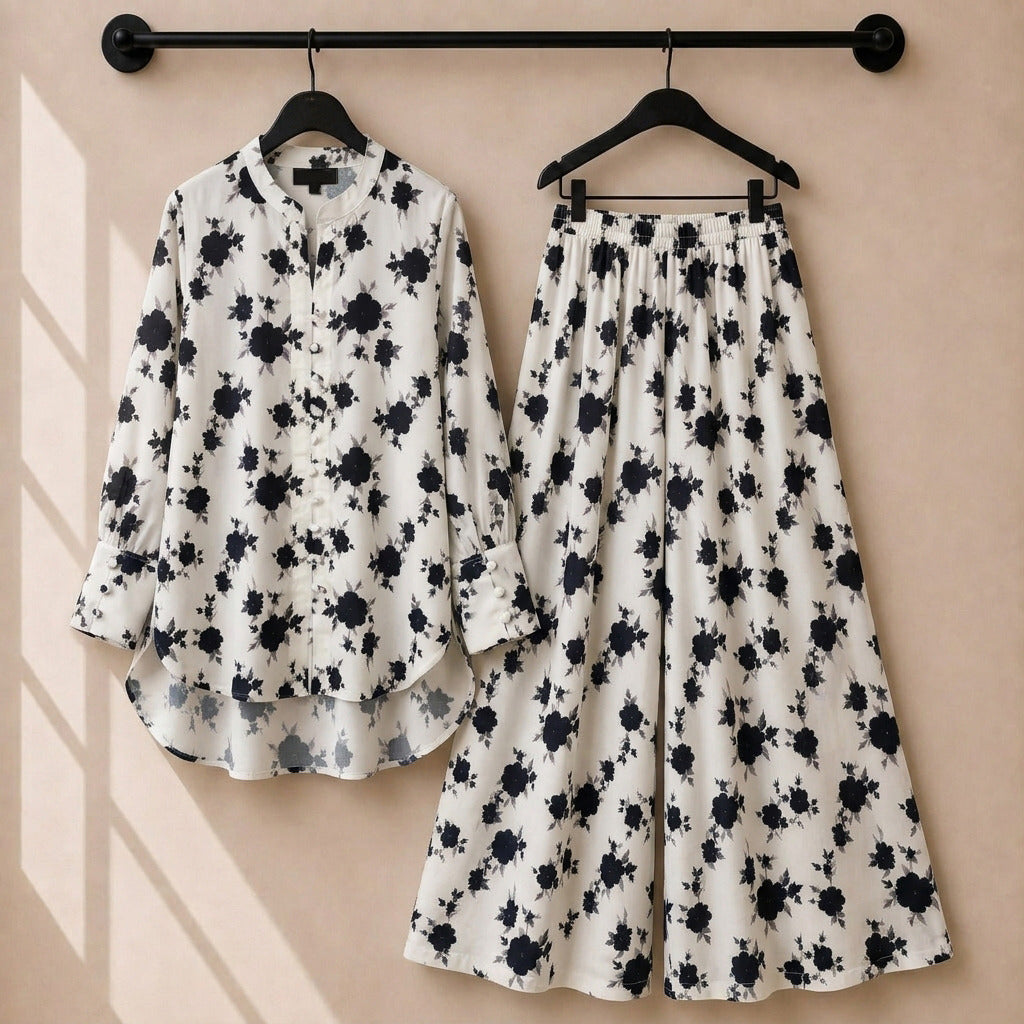 Pure Swiss Lawn Digital Printed Co-Ord Set (2PC)