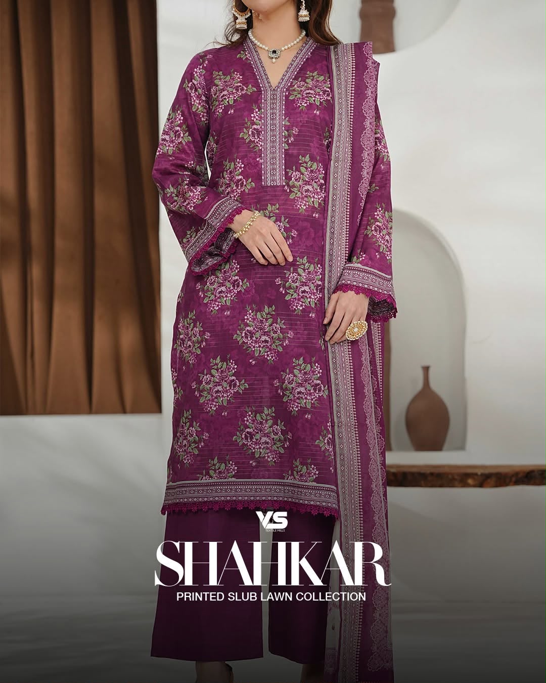 Pink lawn 3 pc