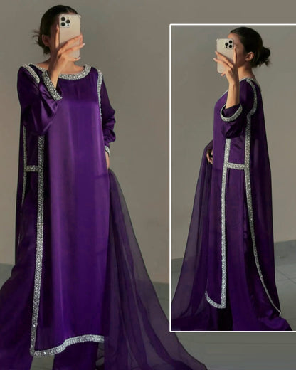 Long zari design 3 piece