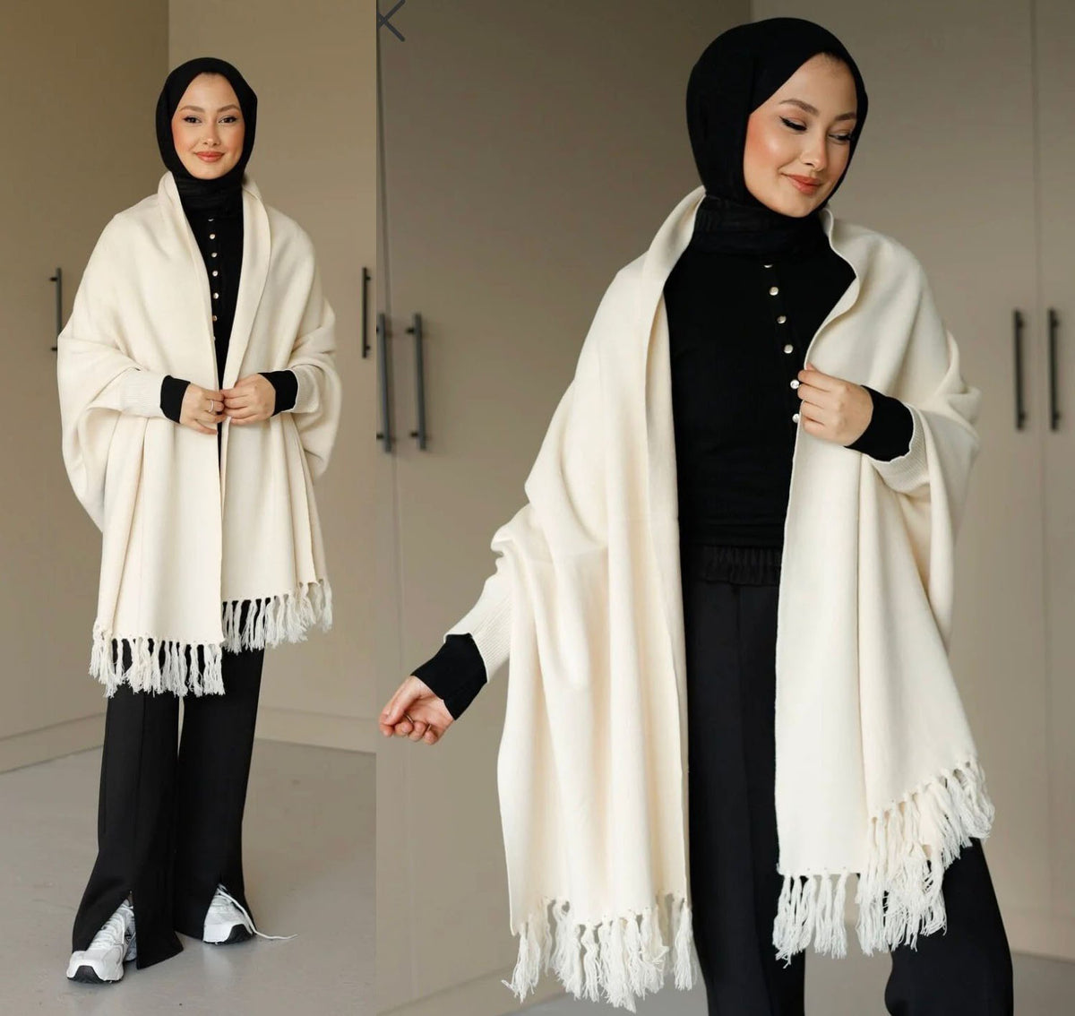 Shawl shoulder