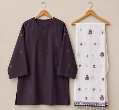 Emb white and colored shirt