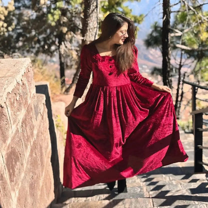 Gala cut work frock