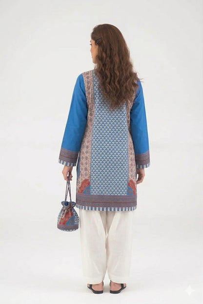Sapphire Fusion Geometric Tunic