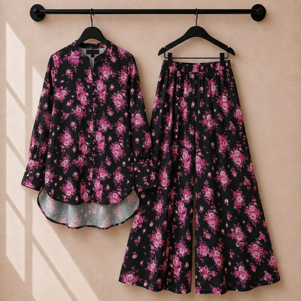 Pure Swiss Lawn Digital Printed Co-Ord Set (2PC)