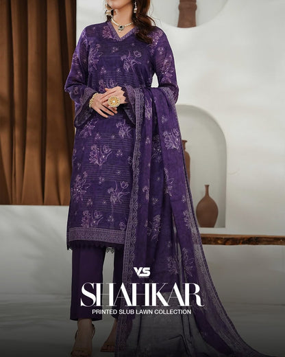 Purple lawn 3pcs