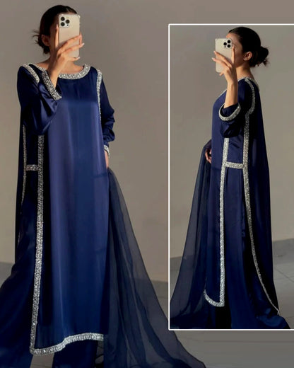 Long zari design 3 piece