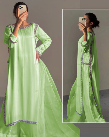 Long zari design 3 piece