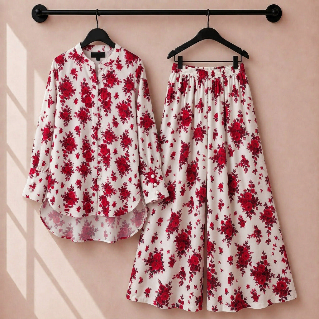 Pure Swiss Lawn Digital Printed Co-Ord Set (2PC)
