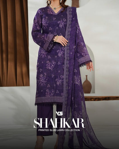 Purple lawn 3pcs